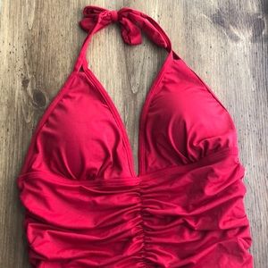 GEMAN Halter, Tummy Control One Piece Swimsuit